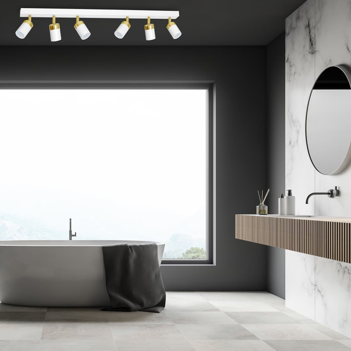 Ceiling Lamp Joker White/Gold 6XGU10