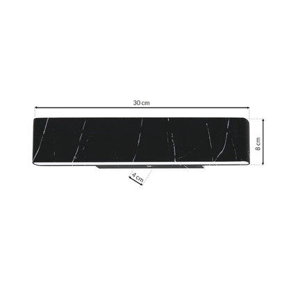 Wall Lamp Pierce Black 12W LED