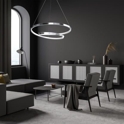 Pendant Lamp Lucero Chrome 48W LED