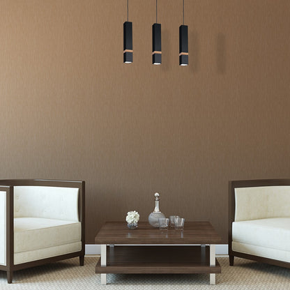 Vidar Hand Made Pendant Lamp Black With Natural Wood Cuboid
