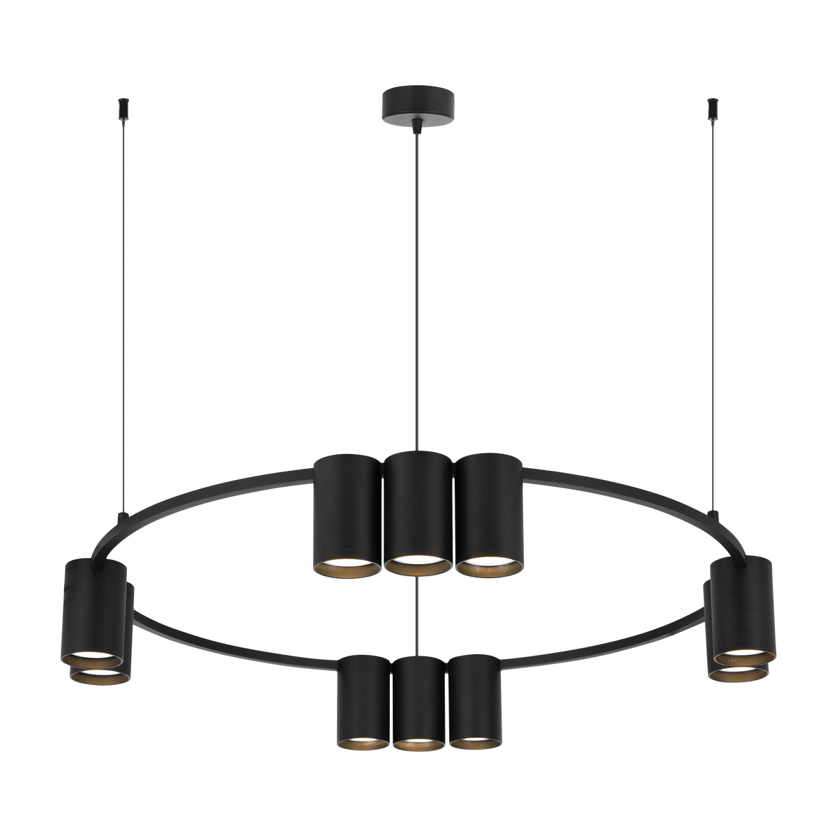 Pendant Light (Circle) Genesis Black 10xGU10