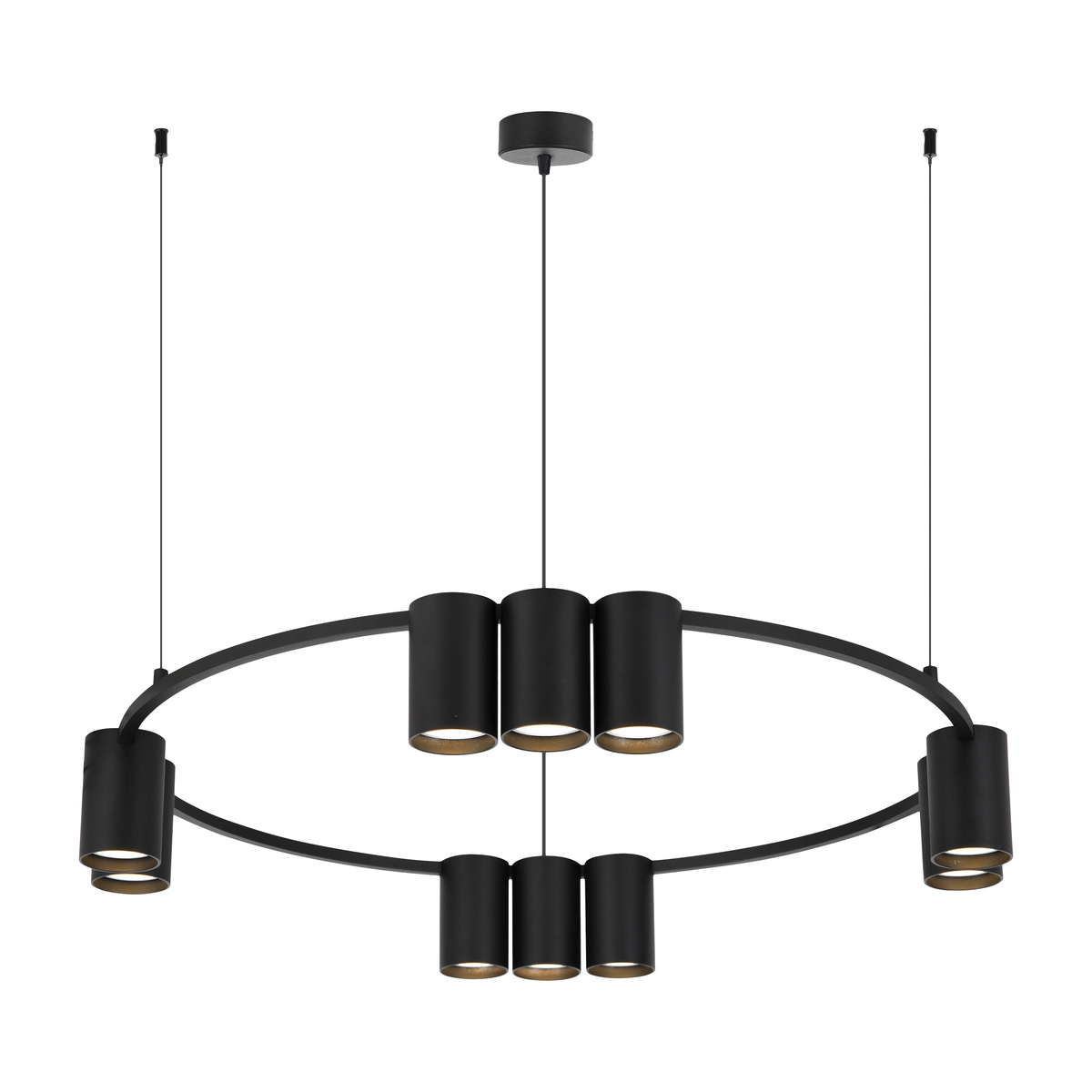 Pendant Light (Circle) Genesis Black 10xGU10