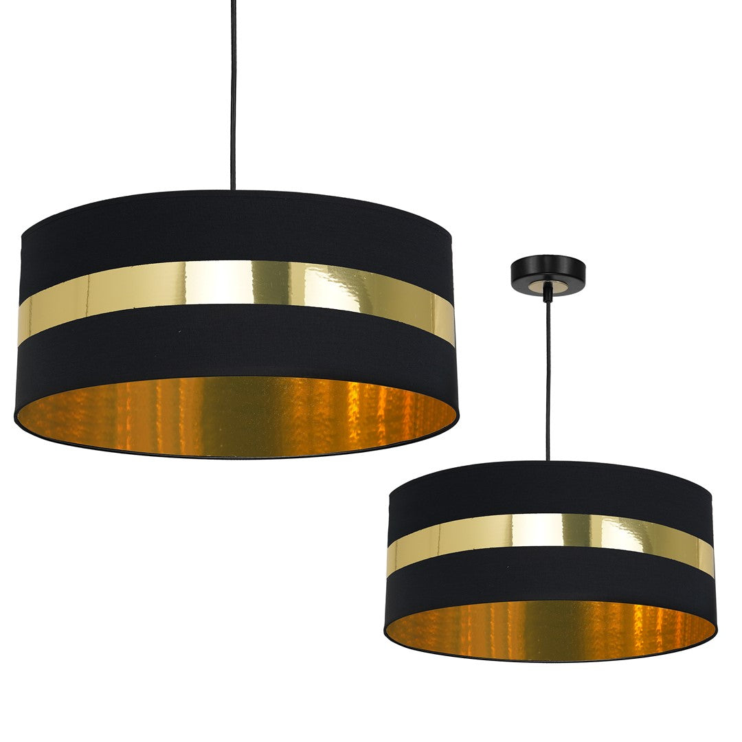 Palmira Hand Made Designer Pendant Black And Gold