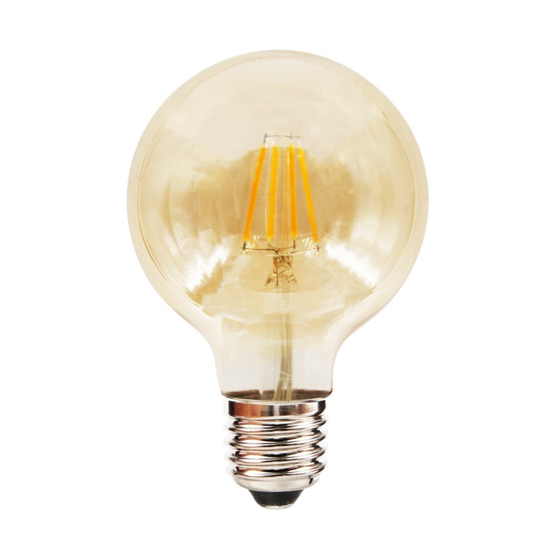 Bulb Filament LED 6W G80 E27 2700K Amber