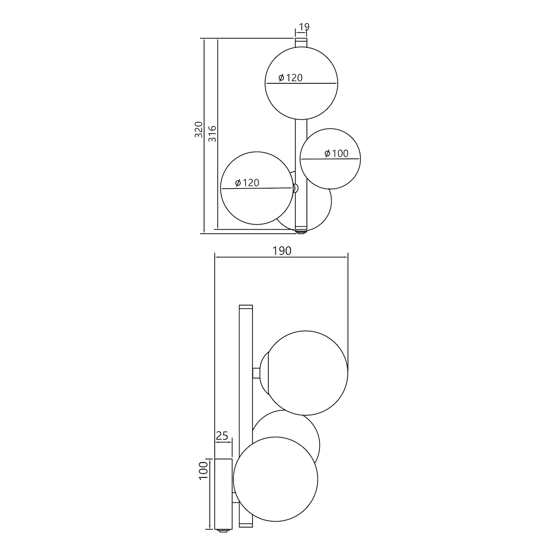 Wall Light Mila 3xG9