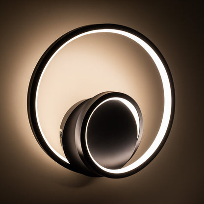 Wall Lamp Disk 9W 3CCT IP65 Black