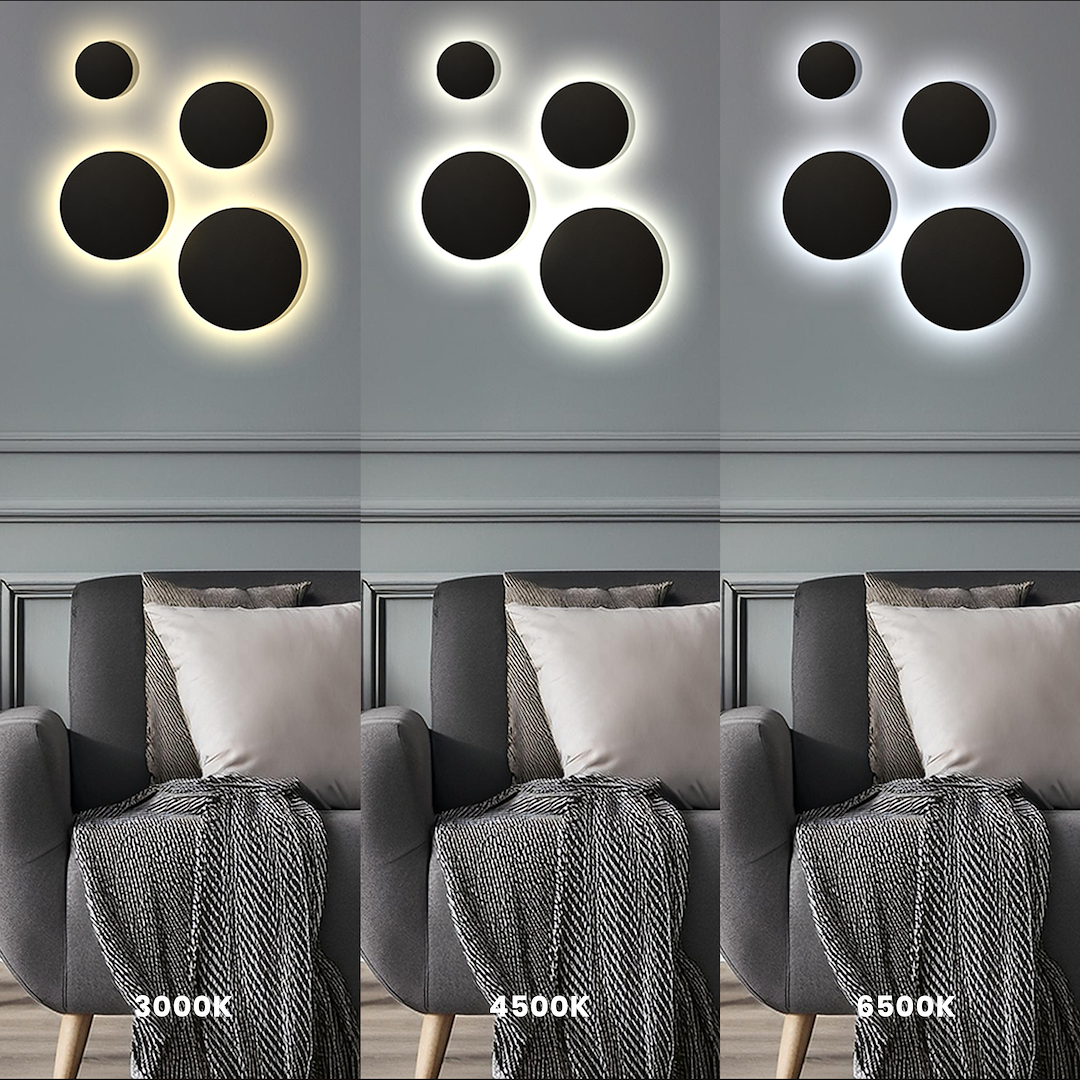 Wall Lamp Disk 18W 3CCT IP65 Black