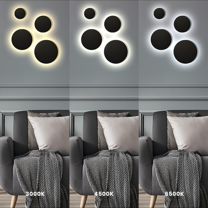 Wall Lamp Disk 18W 3CCT IP65 Black