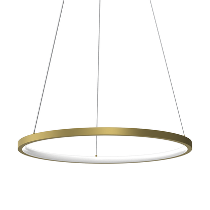 Pendant Lamp Hoop Black 93W LED