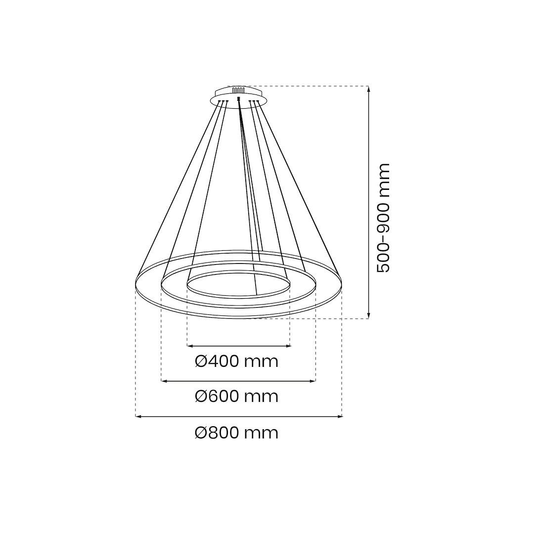 Pendant Lamp HOOP GOLD 27W LED
