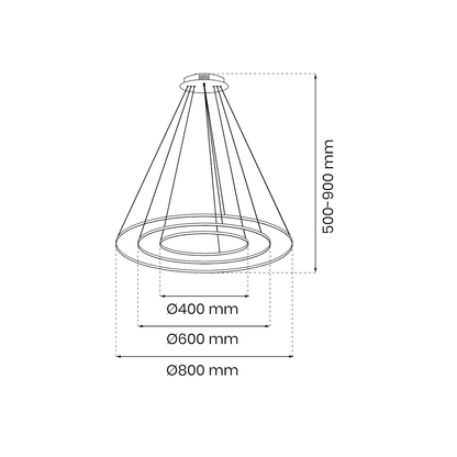 Pendant Lamp HOOP GOLD 27W LED