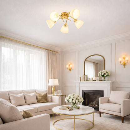Ceiling Lamp CLARA GOLD 5xE27