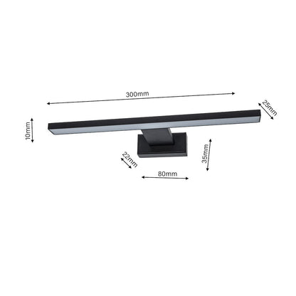 Wall Lamp Shine Black 7W Led