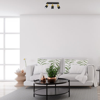 Ceiling Lamp Joker Black/Gold 3XGU10