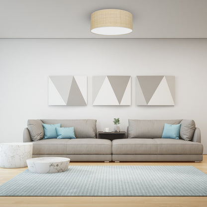 Ceiling Lamp Marshall White / Rattan 2XE27 40cm