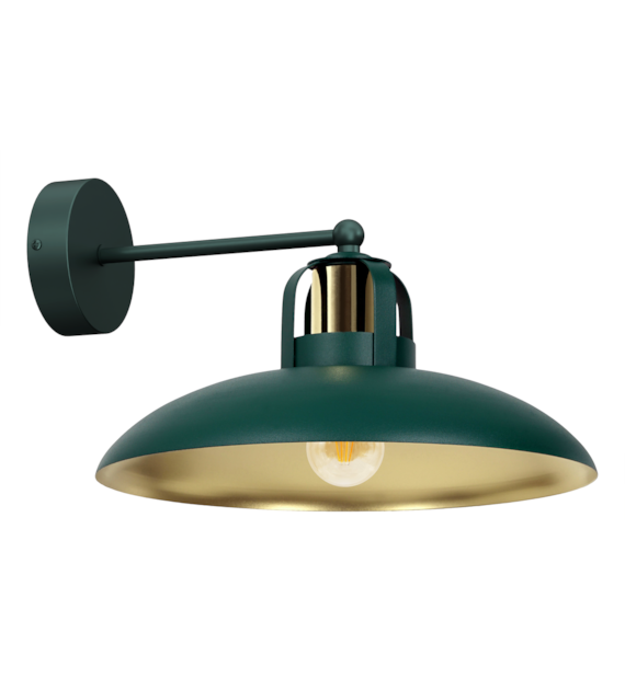 Wall Lamp Felix Green/Gold 1XE27