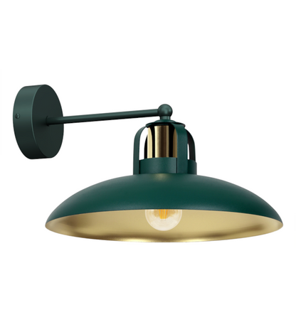 Wall Lamp Felix Green/Gold 1XE27