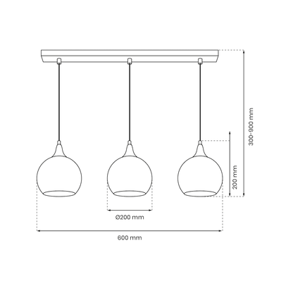 Pendant Lamp Monte Gold 3XE27
